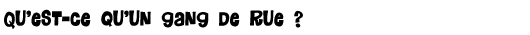  Qu�est-ce qu�un gang de rue ?