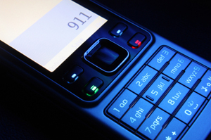 911 sur un écran de téléphone cellulaire