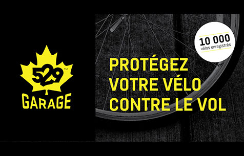Nouvelle-10 000 vélos enregistrés sur 529 Garage à Montréal !