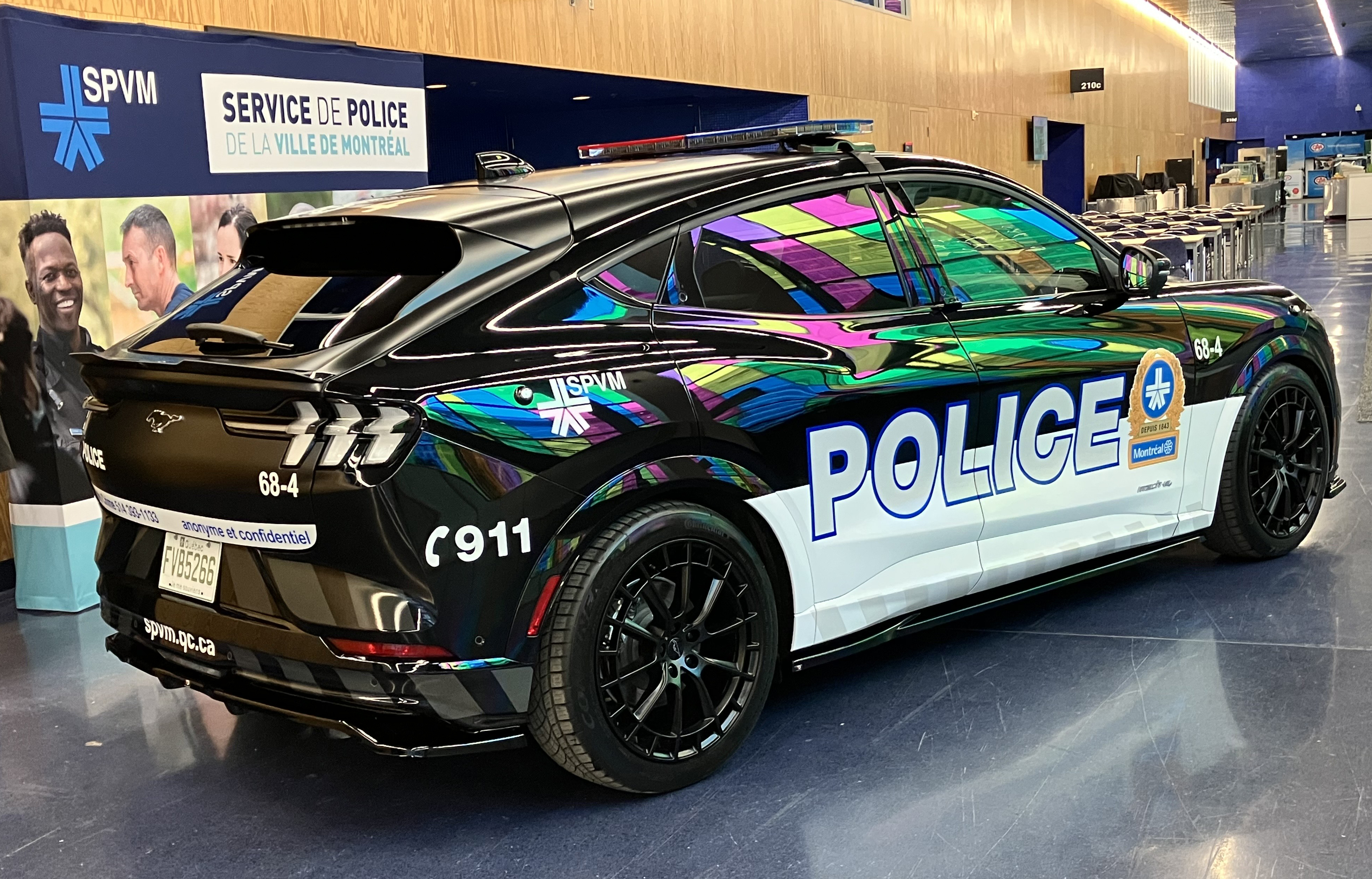 Nouvelle-Présentation du premier véhicule modifié du SPVM au  Salon de l’auto de Montréal