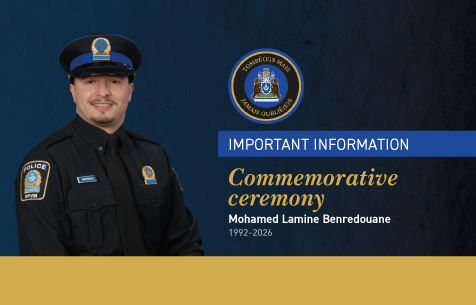 Nouvelle-Commemorative Ceremony in Honor of Officer Mohamed Lamine Benredouane